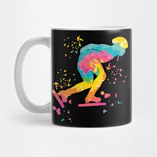 Ice Speed Skater Athlete Speed Skating Mug